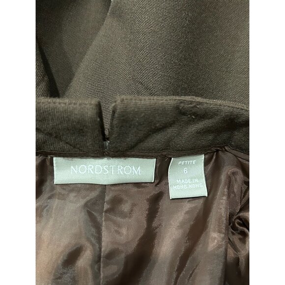 Nordstrom Womens Classic Tailored Lined Wool Trousers Size 6 Petite Workwear - Picture 5 of 11